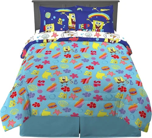 Miniatura 284 de Franco - Juego de edredón y sábanas supersuaves con funda, para niños, 7 piezas, tamaño matrimonial, Five Nights At Freddy's Cinco noches en Freddy's