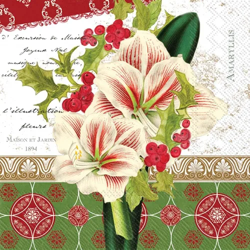 Miniatura 15 de Ideal Home Range Servilletas de papel de Navidad, 3 capas, 20 unidades, 5" x 5", Ángeles Grace - Gris ANGEL'S GRACE Cóctel gris