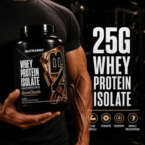 Miniatura 2 de NutraBio 100% Proteína de suero aislada en polvo, 25g de proteína con perfil completo de aminoácidos, sin transgénicos, sin soja ni gluten, bajo