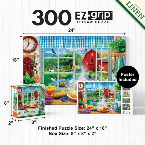 Miniatura 2 de MasterPieces - Rompecabezas de 300 piezas, formas grandes de agarre EZ, pastel fresco esta noche, divertido para adultos, personas mayores, familia