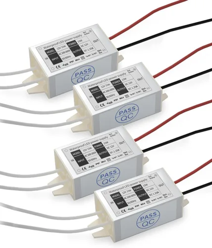 Miniatura 8 de Lustaled Transformador de controlador LED de 10 W CC 12 V - Convertidor de conmutación de voltaje constante de 110 V CA a 12 V CC - Impermeable