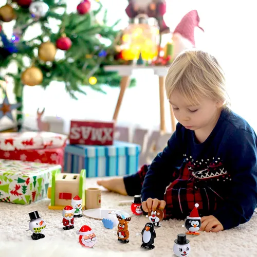 Miniatura 6 de LIHAO 12 juguetes de Navidad para niños, regalos de fiesta para niños, regalos para nietos Surtido