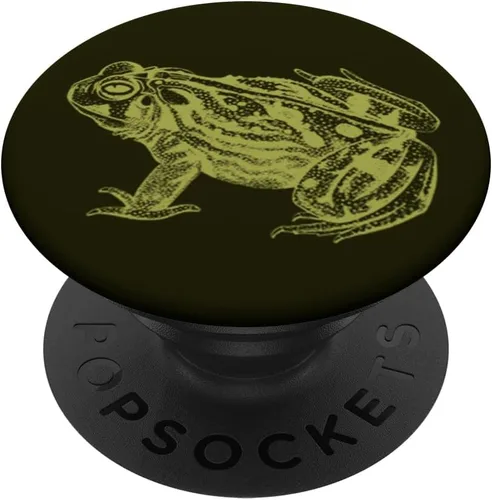 Polilla de hongo de rana vintage biología Goblincore estético PopSockets intercambiables PopGrip