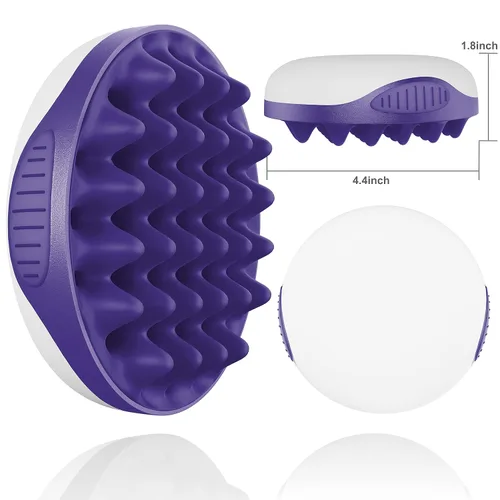 Miniatura 2 de WTTORDE Cepillo de silicona para cabello rizado, afro y ondulado, herramienta de onda de dos caras para estilos largos y cortos, peines grandes