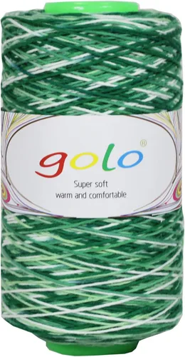 Miniatura 2 de Golo Hilito de Cone de Algodón 6/4 Hilito de Urdimbre 250g 700m Hilito de Algodón para Tejer D181 Verde-C