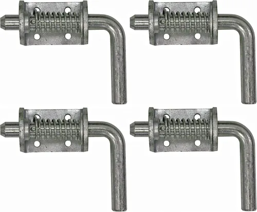 Miniatura 6 de Buyers Products B2595SH - Conjunto de pestillo de resorte con mango de 2-3/8 pulgadas, pasador de pestillo con resorte de 1/2 pulgadas sin