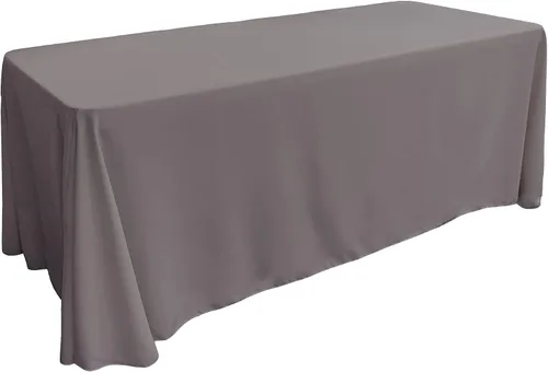 Miniatura 222 de LA Linen Mantel rectangular lavable de popelín de poliéster, resistente a las manchas y a las arrugas, cubierta de mesa 60x84, mantel de tela