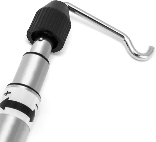 Miniatura 3 de QWORK Herramienta rotativa, amoladora redonda, soporte telescópico para colgar con abrazadera de mesa, herramienta de soporte de suspensión de eje
