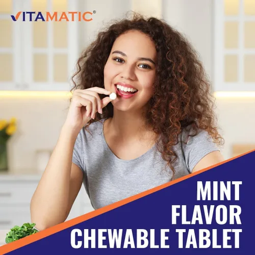 Miniatura 4 de Vitamatic Salivarius Complex 10 mil millones de tabletas masticables con sabor a menta – 60 unidades – Probióticos masticables de salud oral +