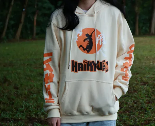 Miniatura 2 de Sudadera con capucha de anime Karasuno High School Cosplay con capucha para fanáticos del anime