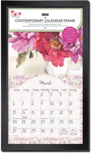 Miniatura 4 de Lang Brands, LLC, marco de calendario de pared contemporáneo, acabado negro