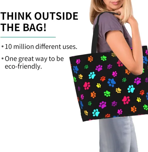 Miniatura 2 de Bolsa de mano para mujer, bolsa de playa grande, reutilizable, bolsa de comestibles, bolsa de hombro casual, bolsa de mano para compras, viajes