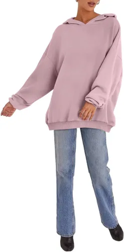 Miniatura 4 de EFAN Sudaderas con capucha de gran tamaño para mujer, sudaderas de forro polar con capucha, suéteres casuales y cómodos, ropa de moda de otoño 2023