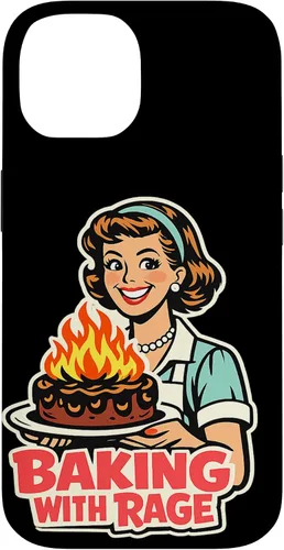 Miniatura 4 de Baking with Rage Retro 1950s Housewife Pop Art Humor Case for iPhone 17