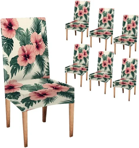 Miniatura 42 de CAPSCEOLL Fundas para Sillas De Comedor 4, Funda elástica para silla de comedor, lavable de elastano, fundas para sillas Parsons de cocina, Fundas
