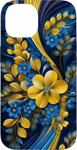 Miniatura 4 de Bandera de estilo floral de Ucrania para iPhone 11 Pro Max - Funda del orgullo ucraniano