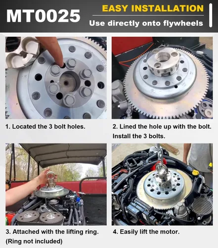 Miniatura 3 de Adaptador de elevación, compatible con Yamaha 5.3 V8, 4.2 V6, F200B, F115B, F425, MT0025, MT0022 y Non-Verado Mercury (1.5" x16)