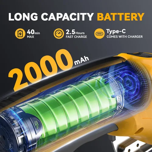 Miniatura 3 de Tijeras Eléctricas Inalámbricas: Cortador de Cartón Recargable de 4V, 3 Cuchillas, Bloqueo de Seguridad y Luz LED, Cortador de Caja para Cartón
