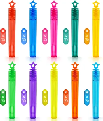 Miniatura 2 de 300 piezas de varitas para burbujas mini, surtido de juguetes para regalos de fiesta de burbujas para niños, juguetes temáticos para cumpleaños