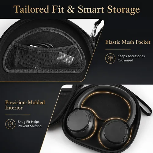 Miniatura 3 de Funda de auriculares para Sony WH-CH720N WH-CH520 WH-1000XM4 para Soundcore Q20i Q20 Q30 para auriculares JBL Tune 720BT 510BT con cancelación