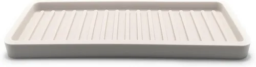 Miniatura 9 de Bandeja organizadora para fregadero de cocina de silicona, soporte de esponja y protector de encimera Plato y bandeja dispensadora de jabón