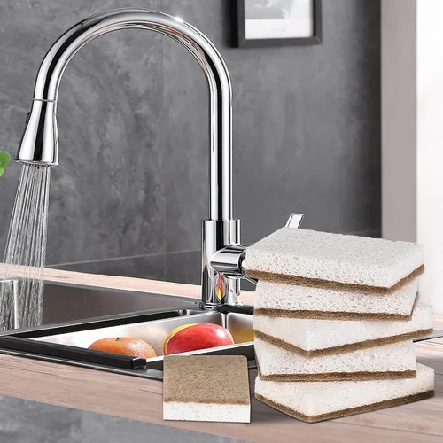 Miniatura 6 de Esponjas naturales para platos, paquete de 12 – Keep Soap Esponja de cocina biodegradable Esponja de coco compostable – Esponjas de limpieza