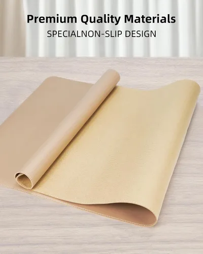 Miniatura 2 de Tapete protector para escritorio y mouse, antideslizante, de piel sintética, tapete impermeable de escritura para laptop, para oficina y hogar
