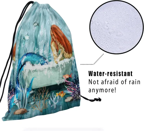 Miniatura 179 de Bolsa de agarre de gimnasia de piel de animal, bolsa de gimnasia con cordón ajustable, bolsa de cuerda para fauna silvestre, Mariposas Galaxy