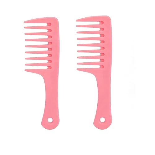 Miniatura 16 de Mini peines para el cabello, paquete de 2 peines pequeños y anchos para mujer, peine de ducha portátil para cabello rizado, largo, húmedo y seco
