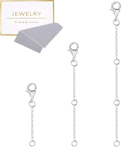 Miniatura 14 de Extensores de collar de oro, extensores de cadena de oro de 14 quilates con cierre de langosta, cadenas de extensión de collar, pulsera y tobillera