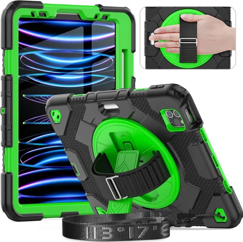 Timecity Funda para iPad Air de 5ª/4ª generación de 10.9 pulgadas, para iPad Pro de 11 pulgadas: con protección fuerte, protector de pantalla,