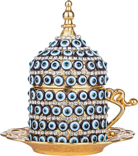 Miniatura 6 de Alisveristime Juego de tazas de café turco, auténtico café turco griego árabe con platillo (mejora tu experiencia de café ahora) (1 unidad)