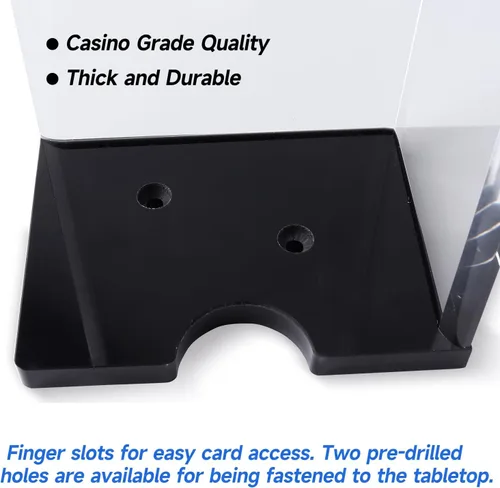 Miniatura 4 de GSE Games & Sports Expert Bandejas acrílicas de desechos, bandejas de grado casino para blackjack, puente, cartas