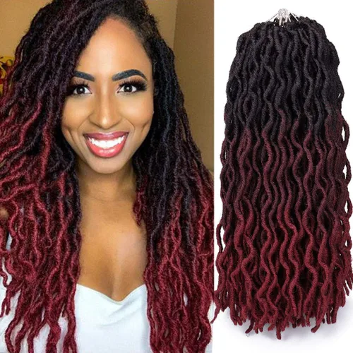 Miniatura 11 de Cabello de ganchillo de 14 pulgadas, 6 paquetes/lote de trenzas de ganchillo suaves gitanas, trenzas onduladas de ganchillo de 3 tonos, rizadas