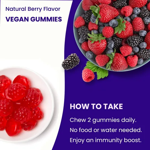 Miniatura 6 de NutraChamps Gomitas de saúco con vitamina C, propóleo y equinácea, vitaminas gomosas de apoyo del sistema inmunológico para adultos y niños, fuerza