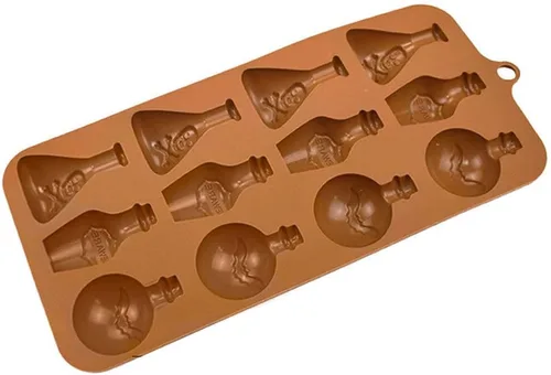 Miniatura 2 de Molde de silicona con forma de calavera de Halloween, murciélago, bruja, fantasma, bandeja de molde de calabaza, cabeza de calavera, gato