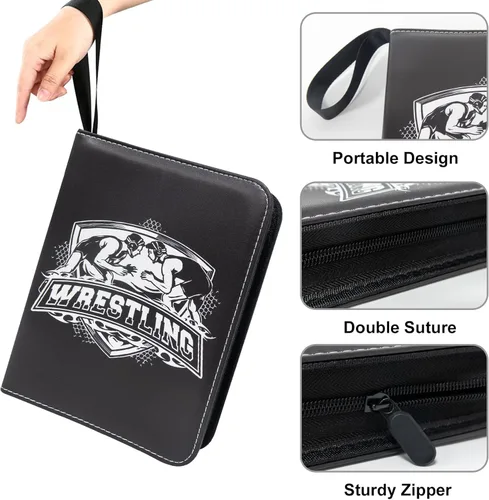 Miniatura 40 de Carpeta de tarjetas de 400 bolsillos para tarjetas de anime, portátil, impermeable, libro de almacenamiento de tarjetas de One Piece con fundas
