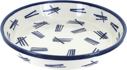 Miniatura 9 de Plato para pastel de tulipán azul de cerámica polaca de rosa azul