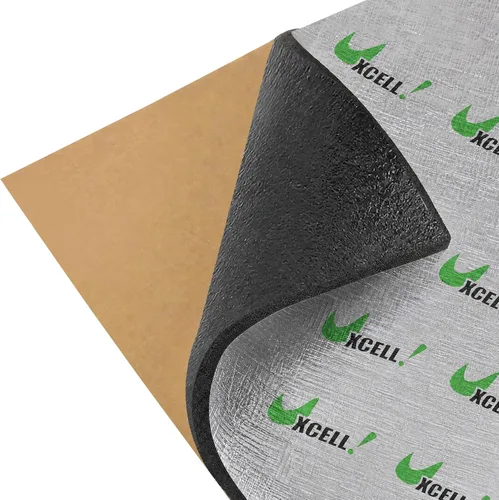 Uxcell 394 mil 10 mm 10,76 pies cuadrados aislante térmico y acústico para auto, tapete de aislamiento para capó y puerta, 40"x40" - Almohadilla