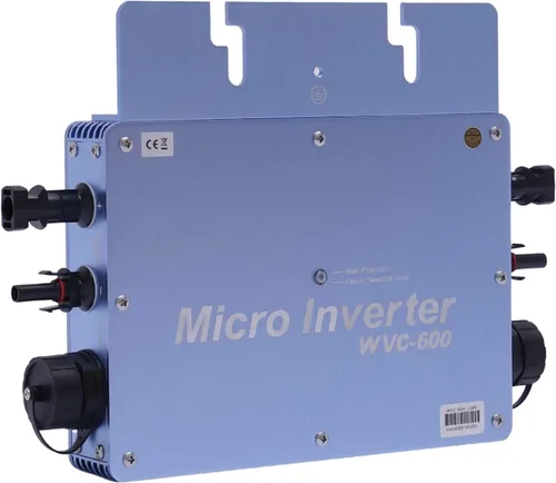 Miniatura 6 de Inversor solar, inversor de aleación de aluminio de 600 W, inversor de rejilla con pantalla LCD, kit de inversor solar para paneles solares de 30 V