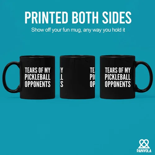 Miniatura 3 de Panvola Tears of My Pickleball Opponents - Taza de cerámica para café, regalo para jugador deportivo, abuelo, abuela, marido, esposa, mamá, papá