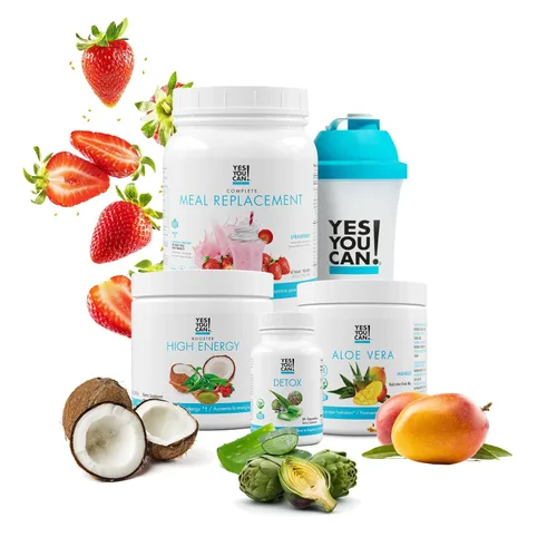Miniatura 13 de Yes You Can! Kit Detox Plus (galletas y crema de reemplazo de carne, hibisco de aloe vera) - Polvo completo de reemplazo de comidas, refuerzo