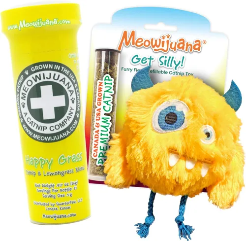 Miniatura 8 de Meowijuana Paquete Blue Blob Consigue un juguete de Bob azul recargable tonto y mezcla de hierba gatera Whisker Tickler Promueve el juego