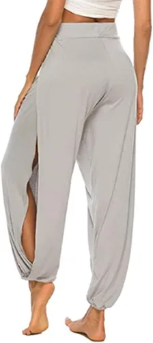 Miniatura 4 de Sweatpants Women Leisure Color Women's Pants Running Split Yoga Stretch Exercise High Solid Joggers for Women
