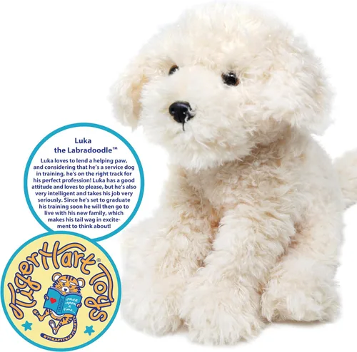 Miniatura 4 de TigerHart Luka The Labradoodle - Peluche de Animal de Peluche Perro Labradoodle de 12 pulgadas