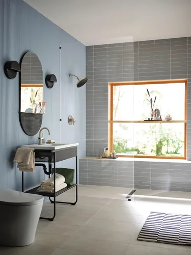 Miniatura 8 de Moen 6221BN Cia Grifo de Fregadero de Baño de Una Sola Manija con Placa de Cubierta Opcional Incluida, Níquel Cepillado cepillado níquel