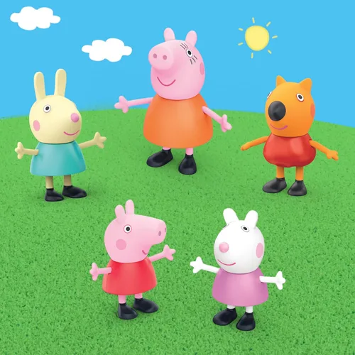 Miniatura 3 de Peppa Pig Peppa's Little Vehicle Playset para niñas y niños, incluye helicóptero, cámper y automóvil, y juego de 5 figuras, juguetes preescolares, a