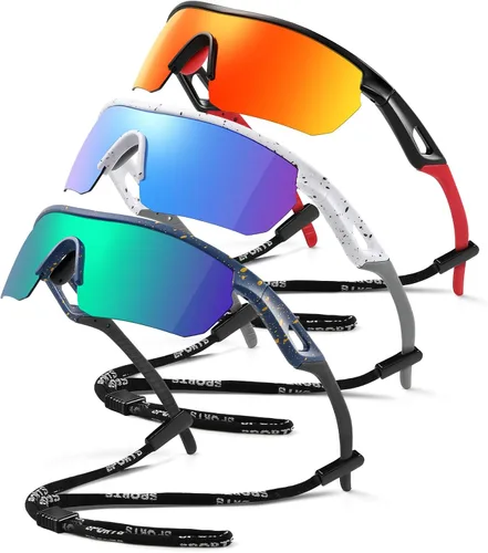 Miniatura 16 de Kids Sunglasses Youth Baseball Sunglasses for Boys Girls 3-12 Polarized Softball Sports Goggles UV Protection