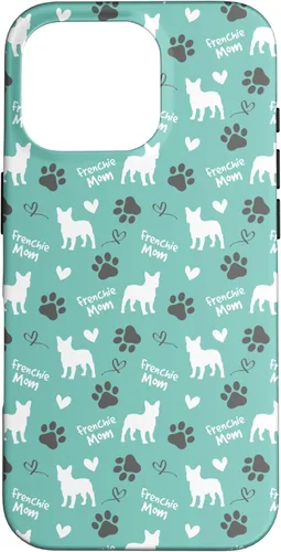 Miniatura 20 de Funda para iPhone 13 Pro Max Frenchie Mom Bulldog Francés Mamá Azul Mujeres