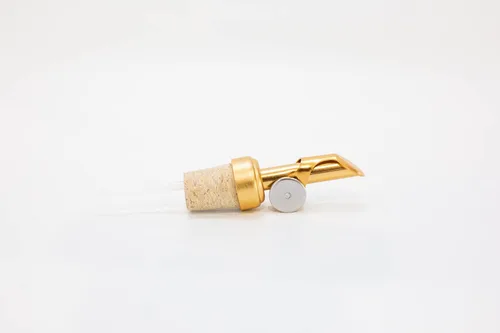 Miniatura 4 de Rail19 Dispensador pequeño de enjuague bucal de vidrio transparente con boquilla de vertido de metal, dispensador de aceite de cocina y vinagre